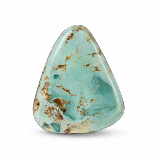 A10 Royston Turquoise Cabochon on a white studio background