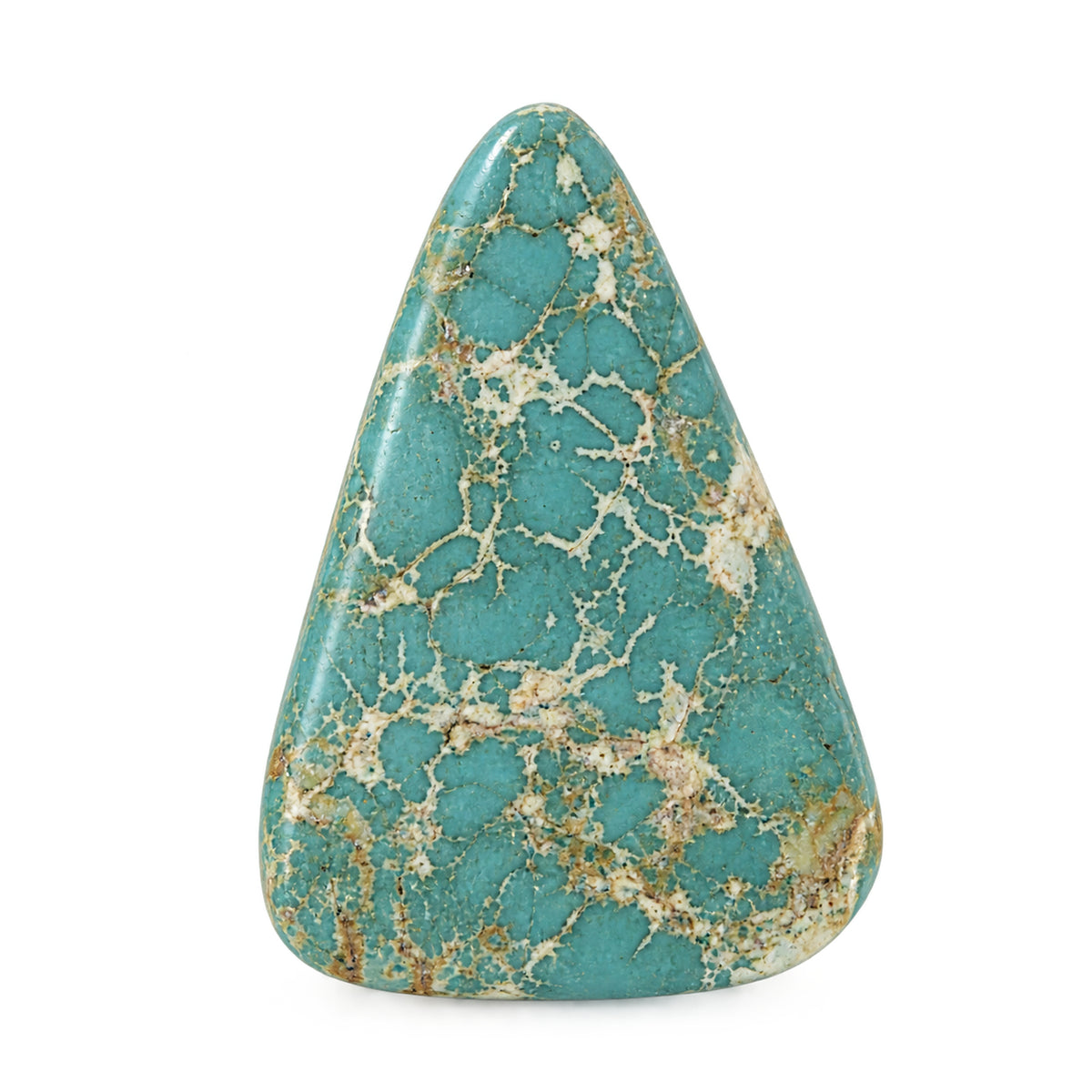 A3 Royston Turquoise Cabochon on a white studio background