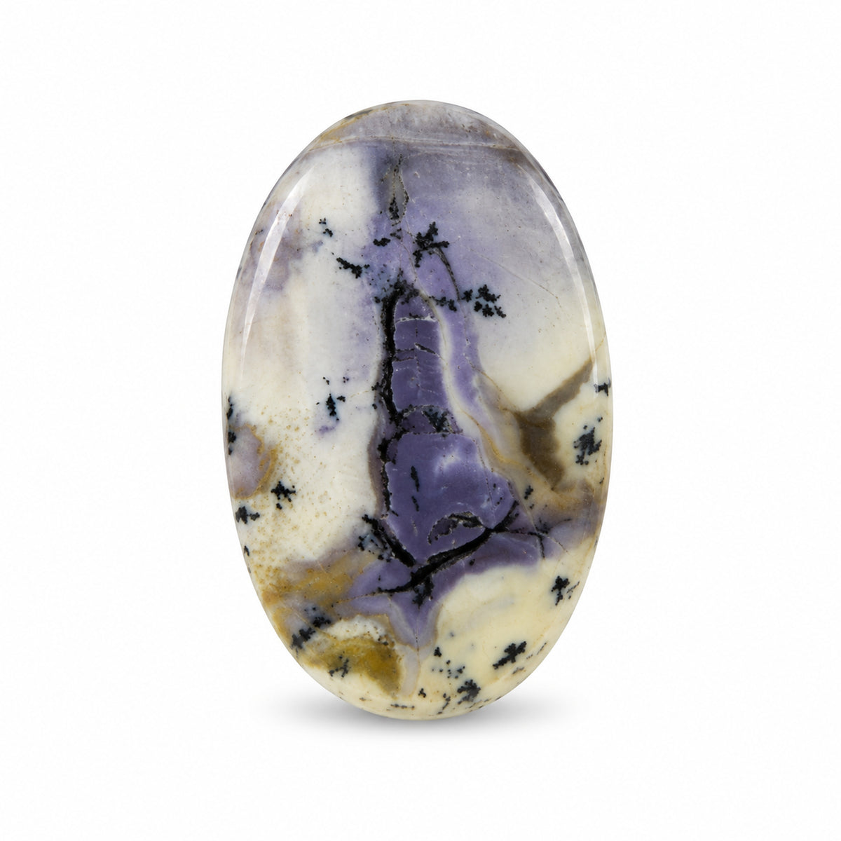 E15 Tiffany Stone Cabochon on a white studio background