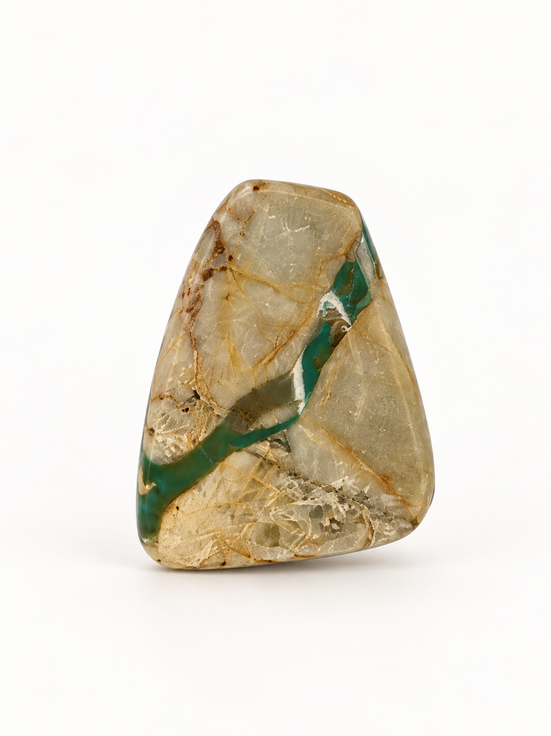 G5.0 Royston Turquoise Cabochon on a white studio background