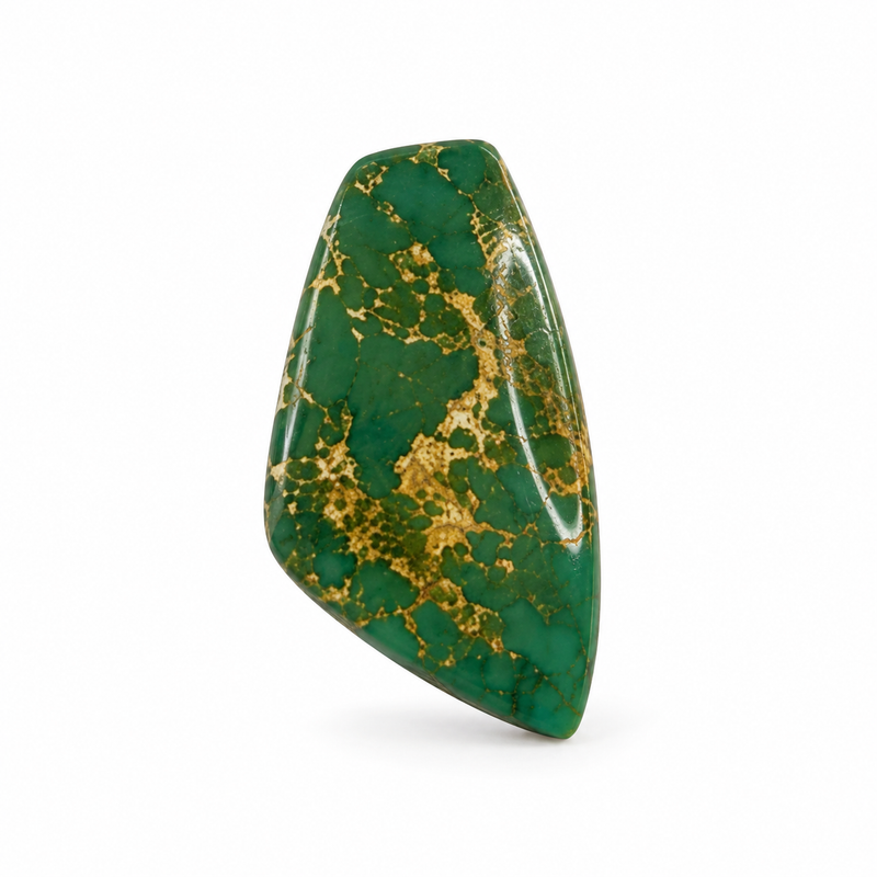 G6.0 Royston Turquoise Cabochon on a white studio background