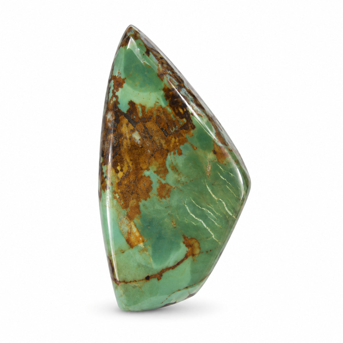 J15 Royston Turquoise Cabochon on a white studio background