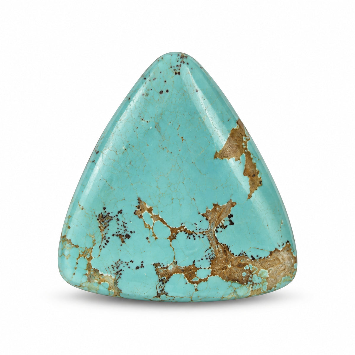 J3 Royston Turquoise Cabochon on a white studio background