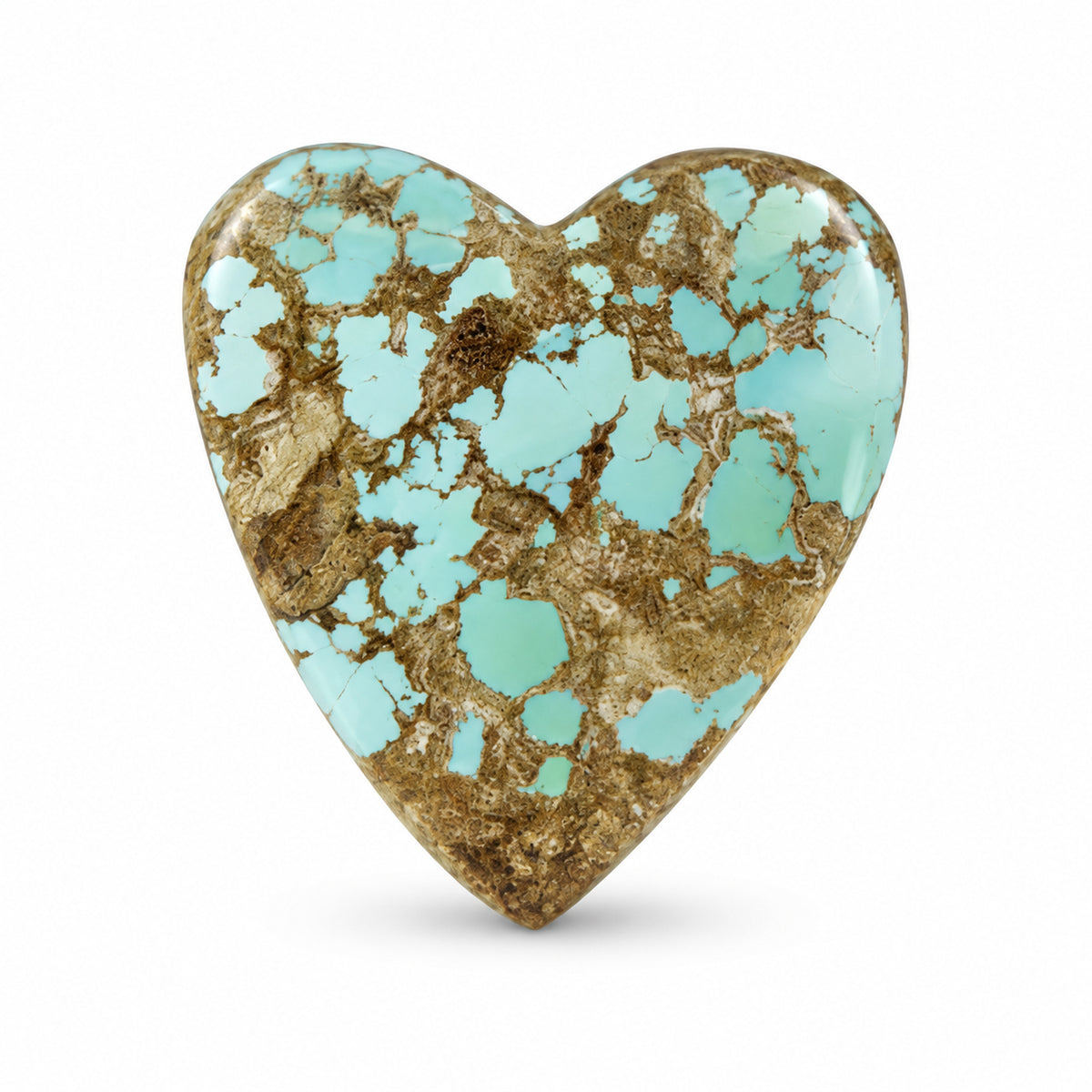 J5 Royston Turquoise Cabochon on a white studio background