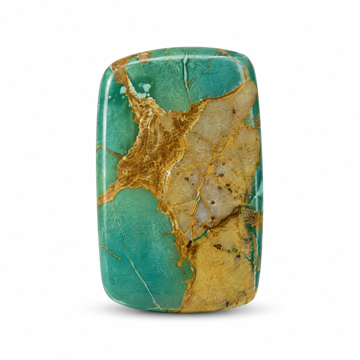 J7 Royston Turquoise Cabochon on a white studio background