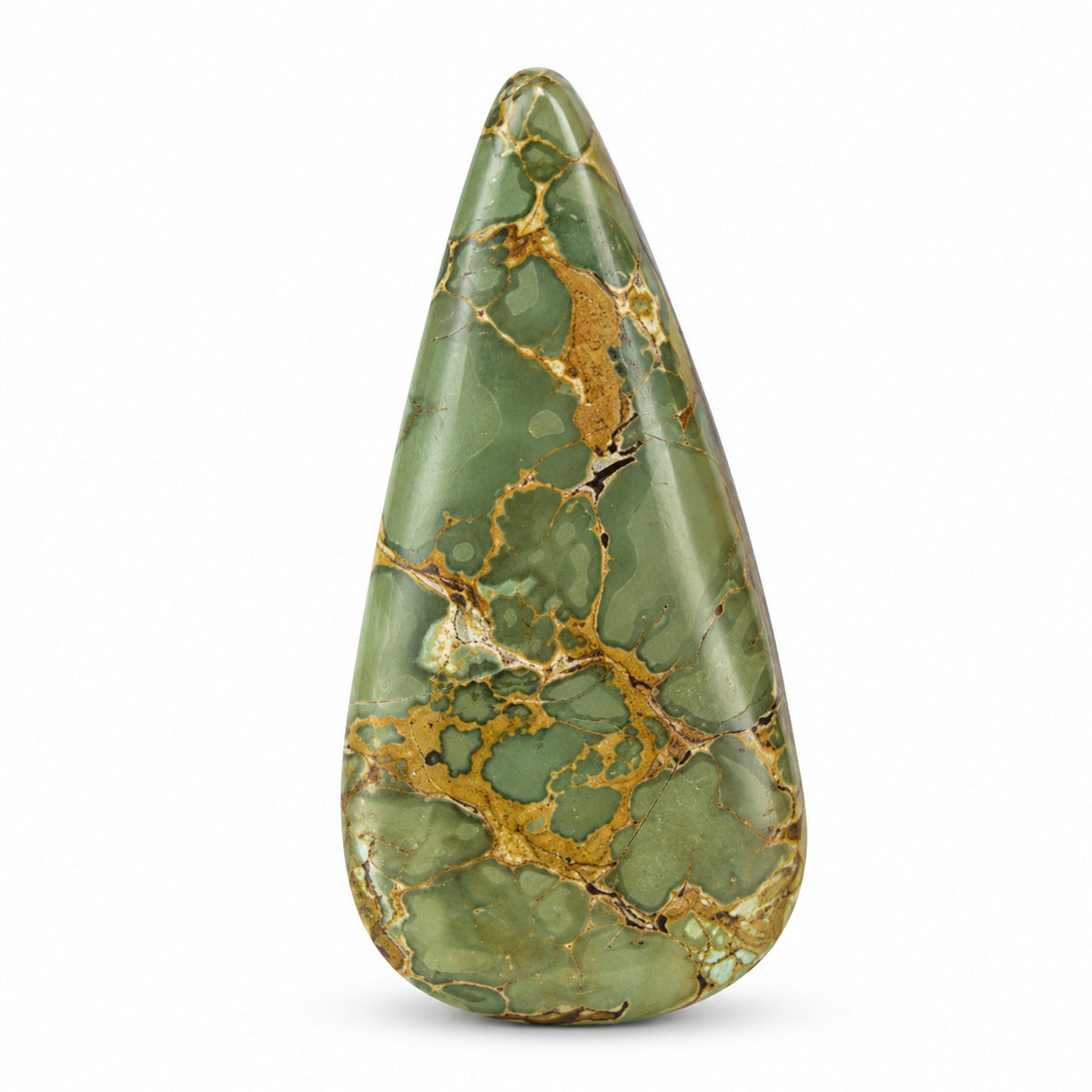J8 Royston Turquoise Cabochon on a white studio background