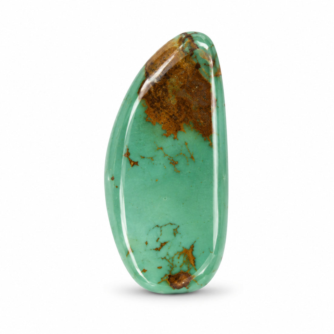 K3 Royston Turquoise Cabochon on a white studio background