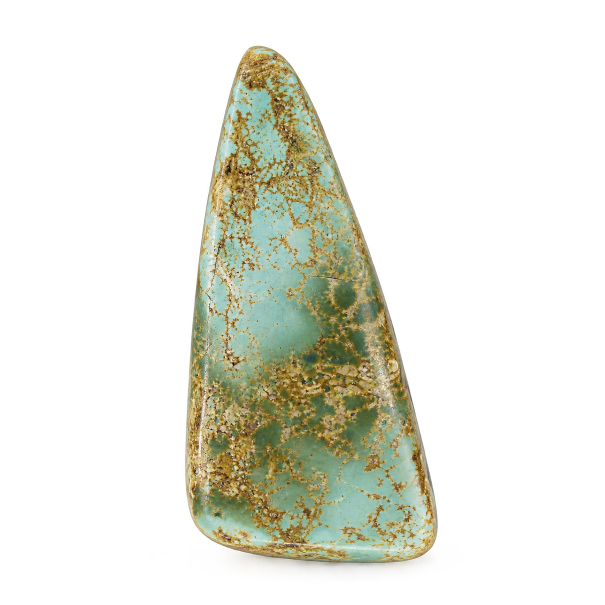 K8 Royston Turquoise Cabochon on a white studio background