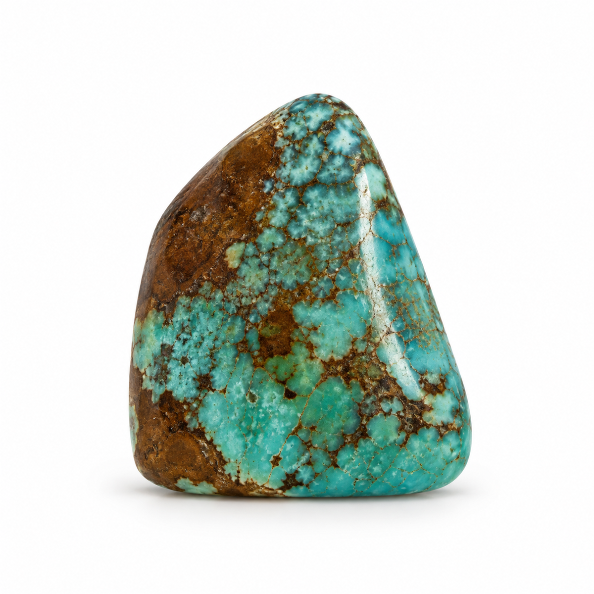 Royston Turquoise cabochon E13.0, batch September 24, 2026, front view