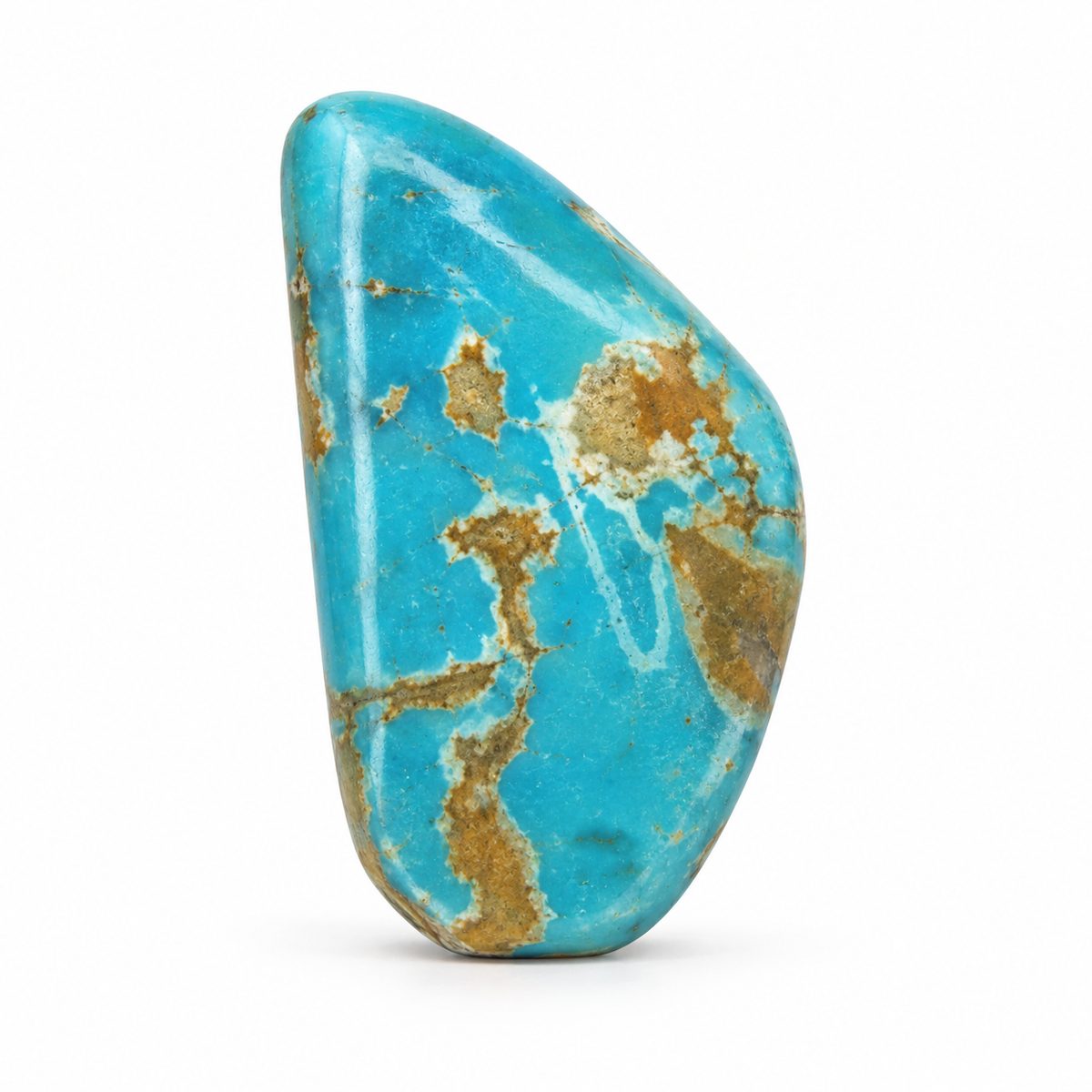 Royston Turquoise cabochon E5.0, batch September 24, 2026, front view
