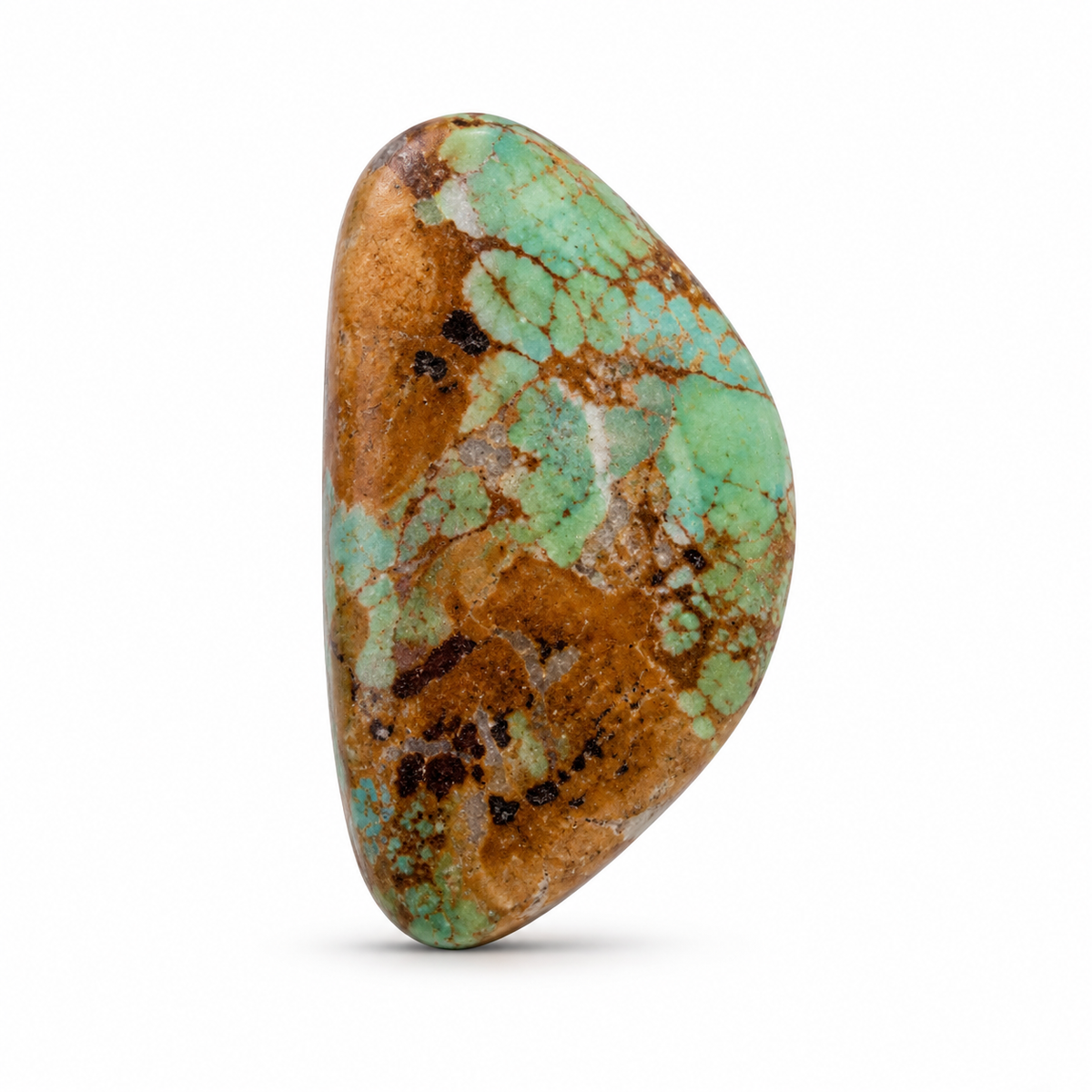 Royston Turquoise cabochon F3.0, batch September 24, 2026, front view