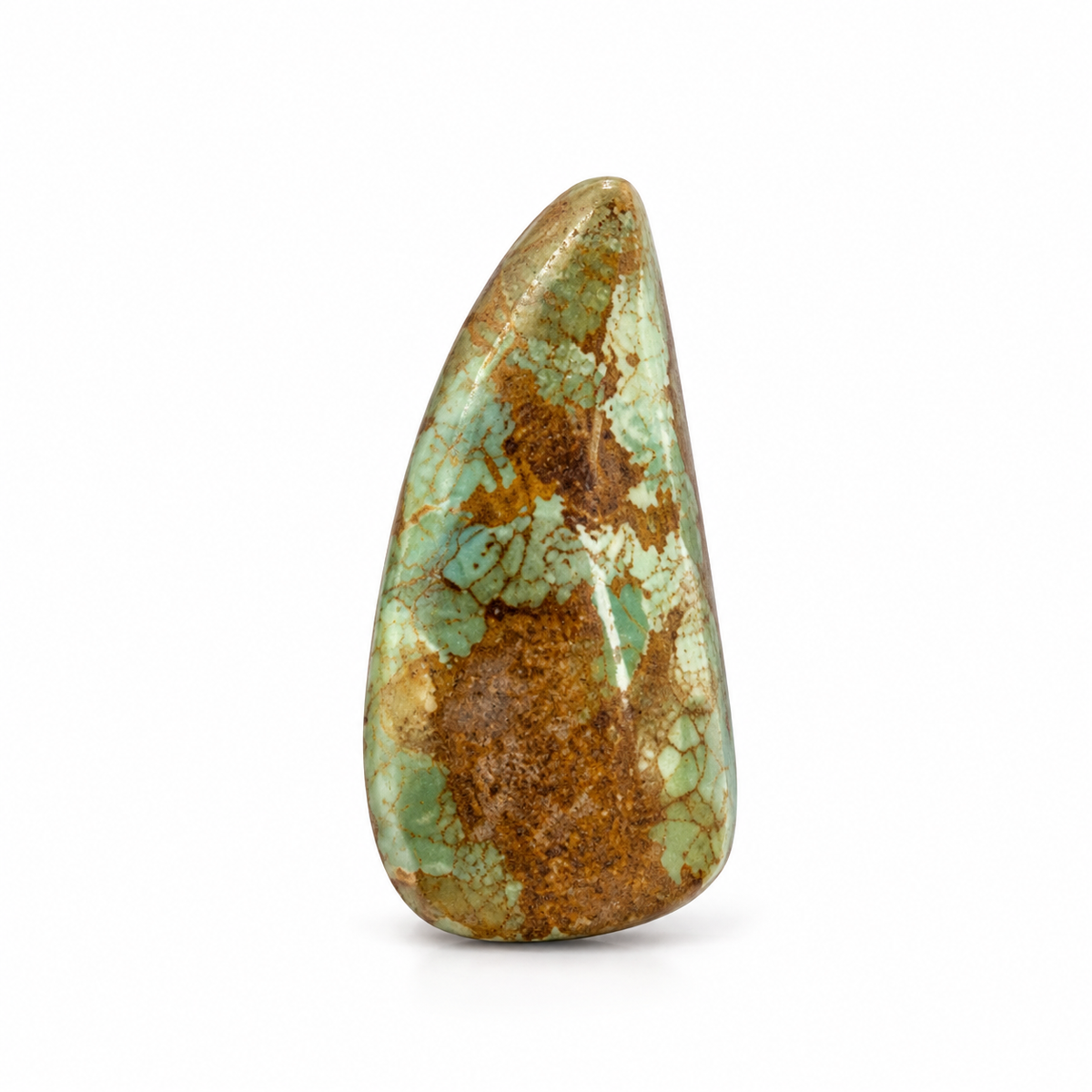 I1.0 Royston Turquoise cabochon, studio image, September 24, 2026