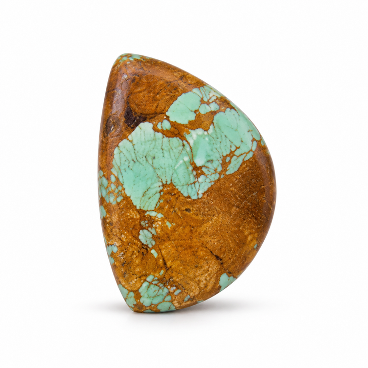 I12.0 Royston Turquoise cabochon, studio image, September 24, 2026