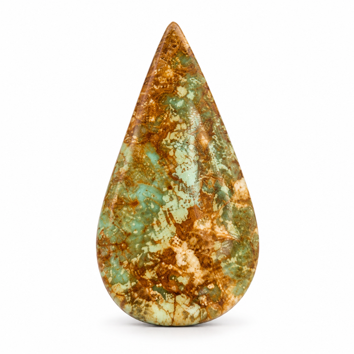 I15.0 Royston Turquoise cabochon, studio image, September 24, 2026