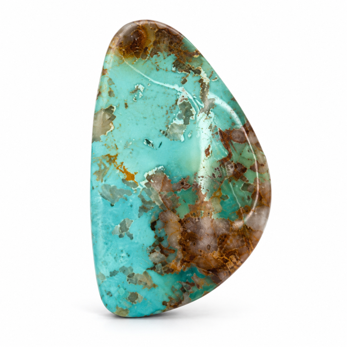 I2.0 Royston Turquoise cabochon, studio image, September 24, 2026