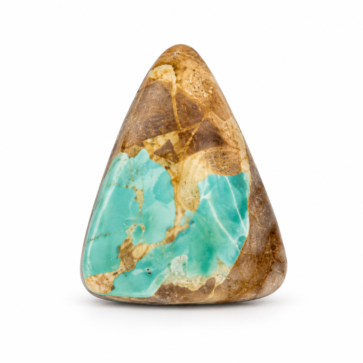 I9.0 Royston Turquoise cabochon, studio image, September 24, 2026