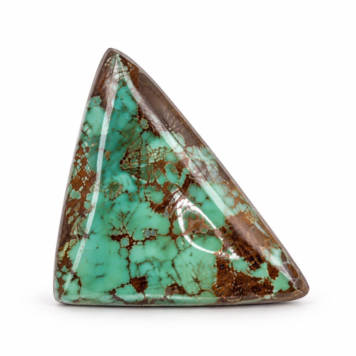 J11.0 Royston Turquoise cabochon, studio image, September 24, 2026