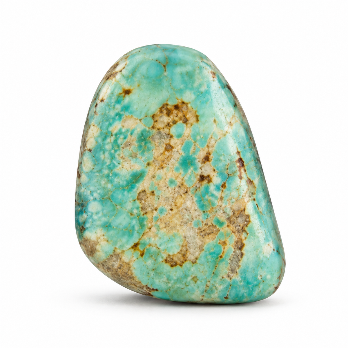 Royston Turquoise cabochon K3.0, batch September 24, 2026, front view
