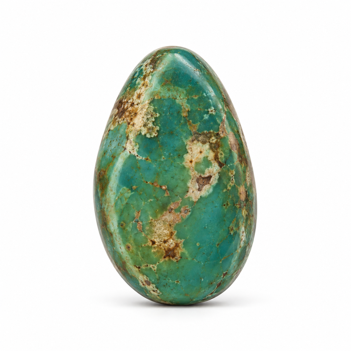 Royston Turquoise cabochon K6.0, batch September 24, 2026, front view