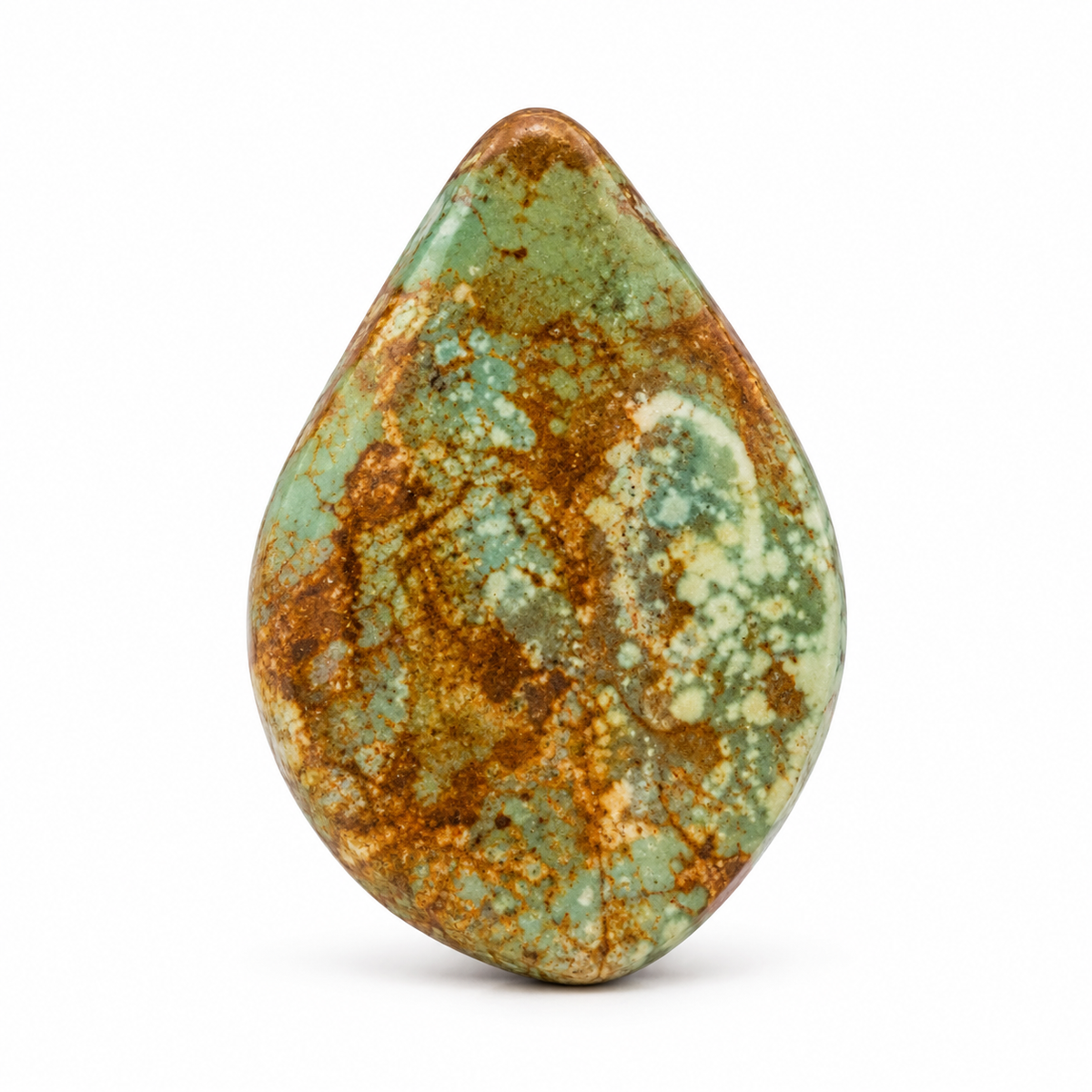 Royston Turquoise cabochon K8.0, batch September 24, 2026, front view