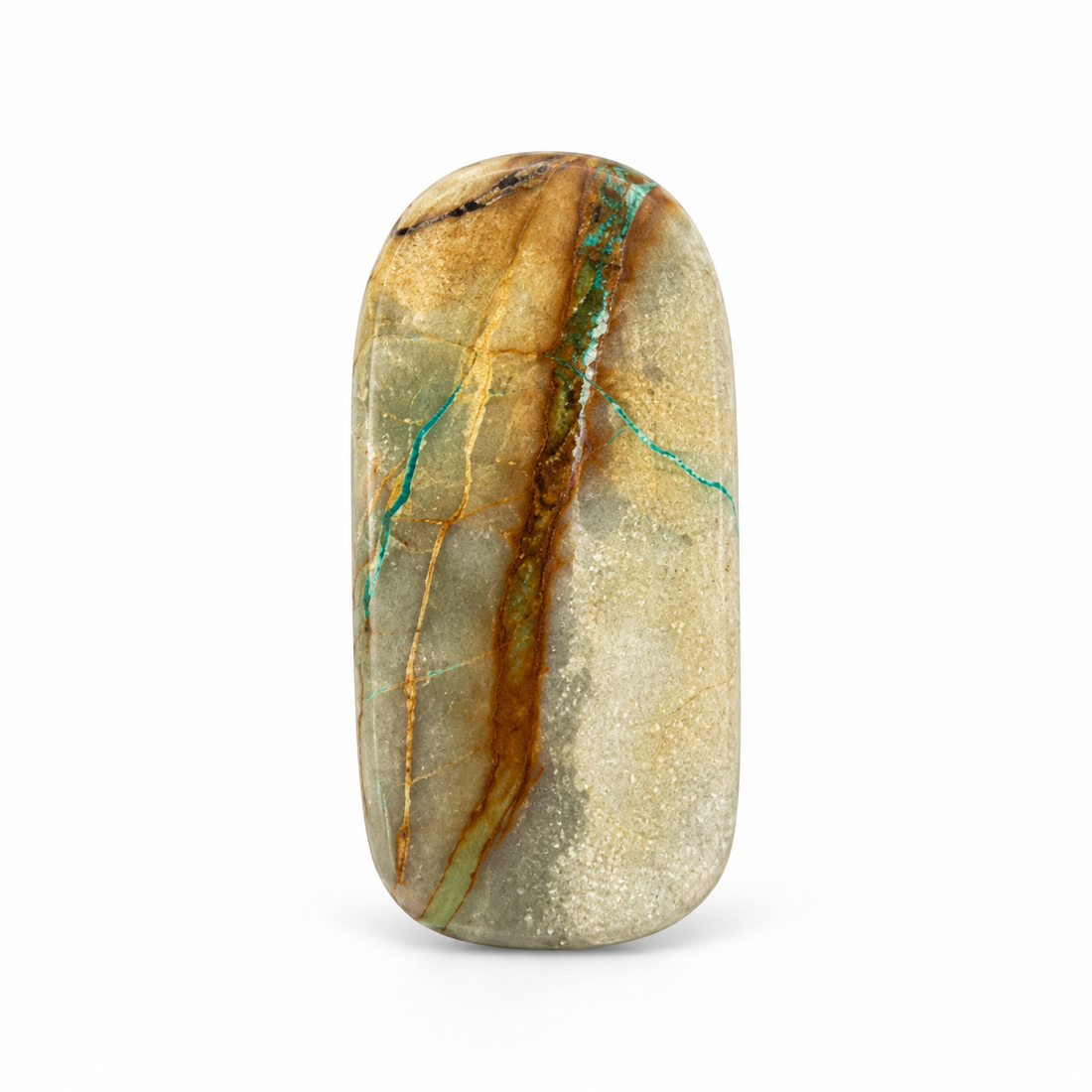 L1.0 Royston Turquoise cabochon, studio image, September 24, 2026