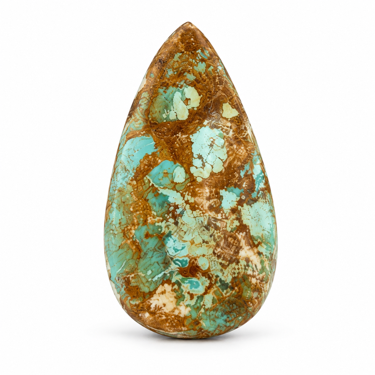 L10.0 Royston Turquoise cabochon, studio image, September 24, 2026