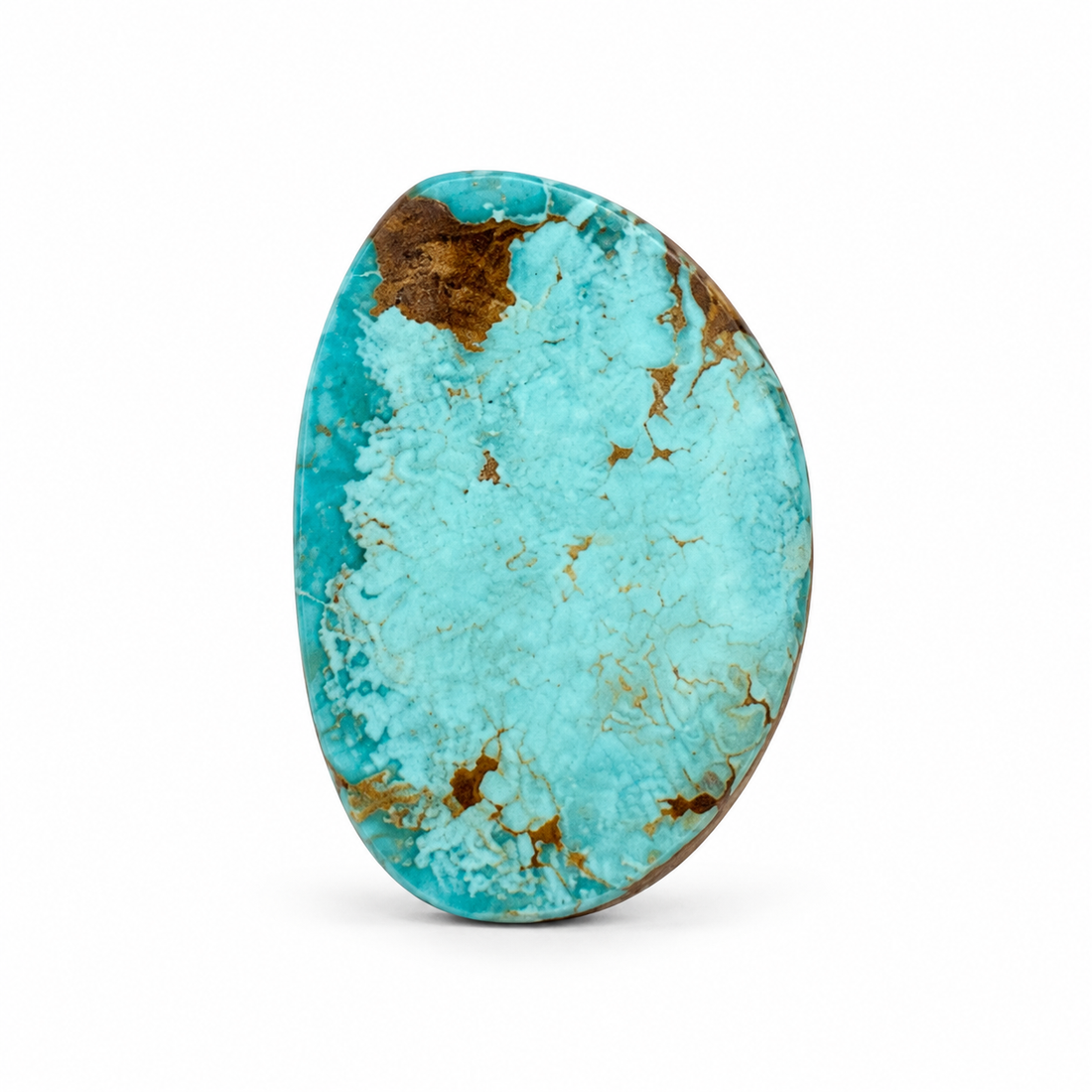 L2.0 Royston Turquoise cabochon, studio image, September 24, 2026